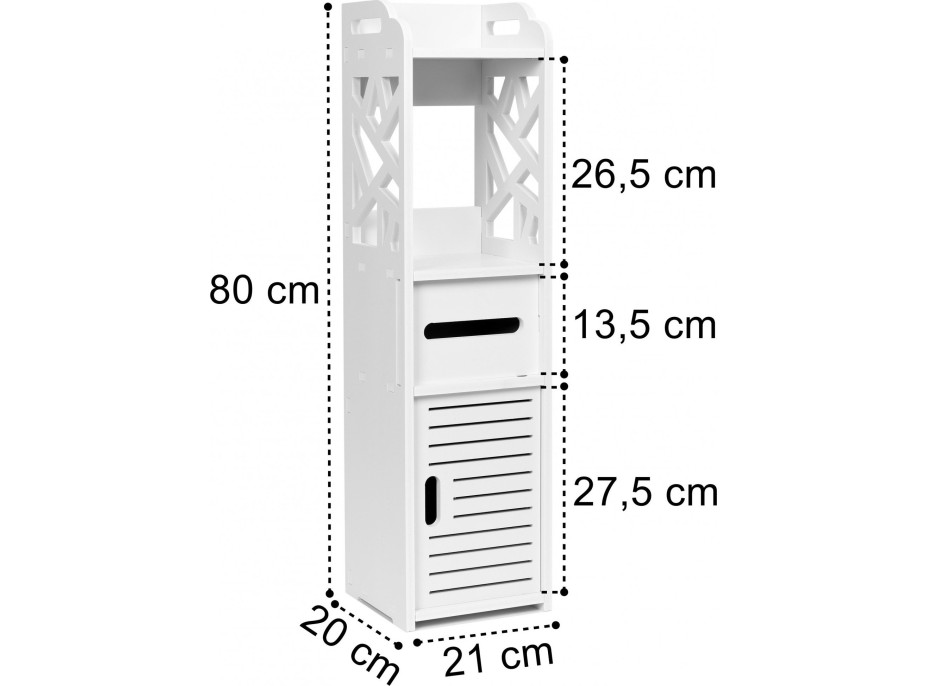 Kúpeľňová skrinka MALTA - biela