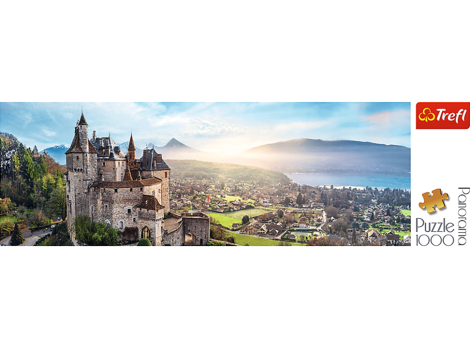TREFL Panoramatické puzzle Hrad Menthon, Francúzsko 1000 dielikov