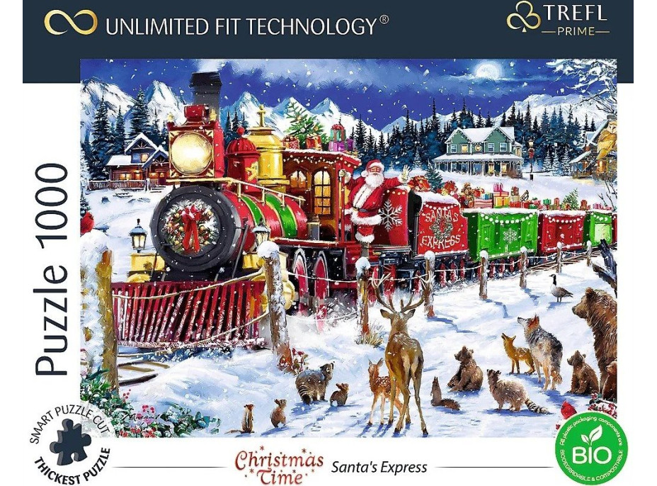 TREFL Puzzle UFT Christmas Time: Santov Express 1000 dielikov
