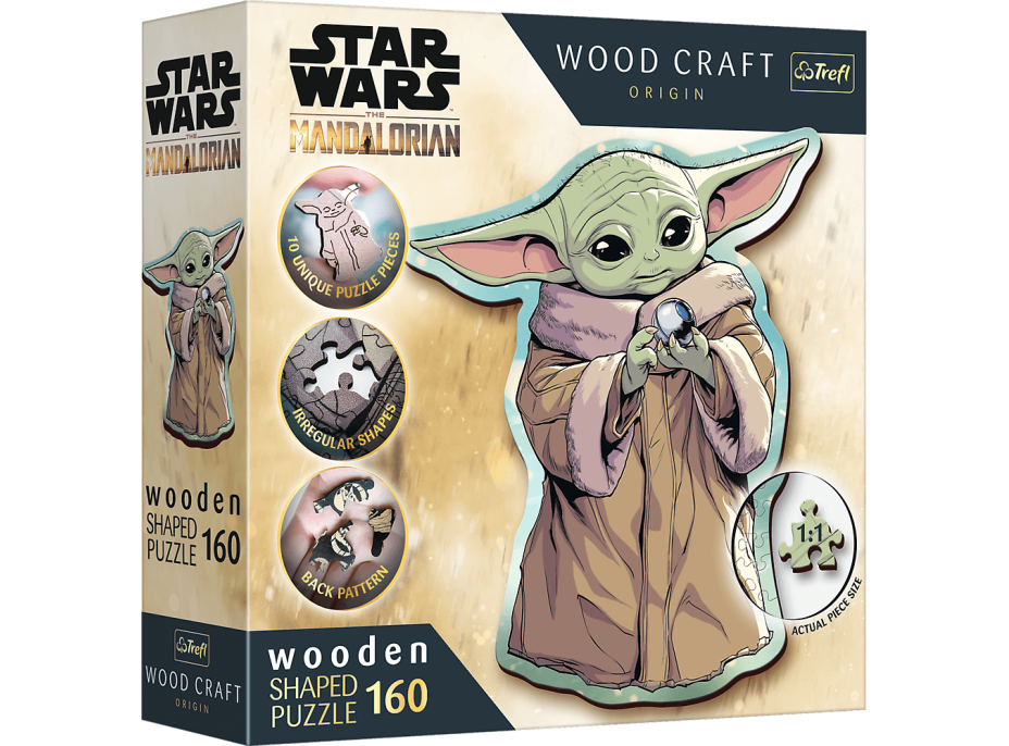 Trefl Wood Craft Origin puzzle The Mandalorian: Grogu 160 dielikov