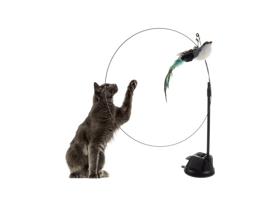 Rybársky prút s prísavkou - interaktívna hračka pre mačky