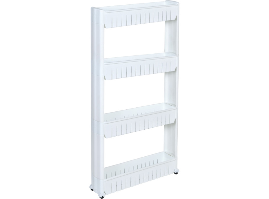 Biely regál na kolieskach OSMERA