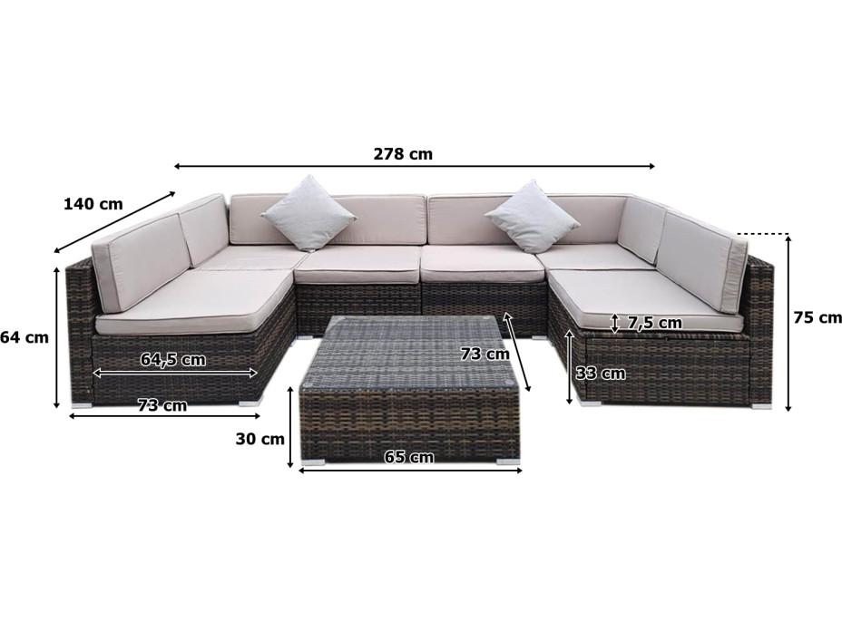 Záhradný ratanový nábytok GRAN CANARIA