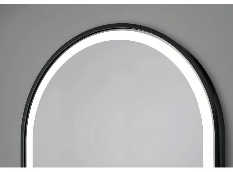 Zrkadlo s LED osvetlením ERFURT BLACK