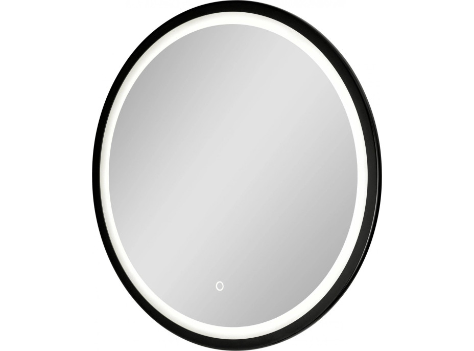 Zrkadlo 60 cm s LED osvetlením GEISA BLACK