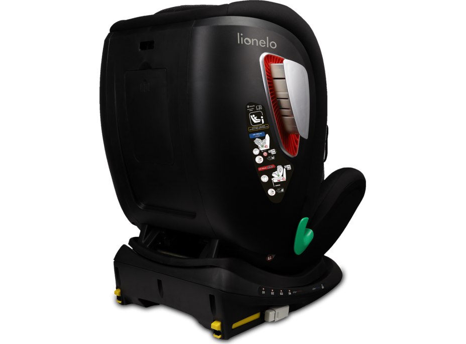 LIONELO Autosedačka Antoon Plus Isofix 0-18 kg Black Onyx