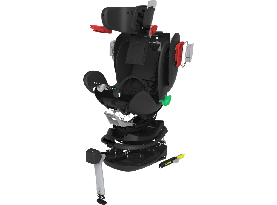 LIONELO Autosedačka Antoon Plus Isofix 0-18 kg Black Onyx