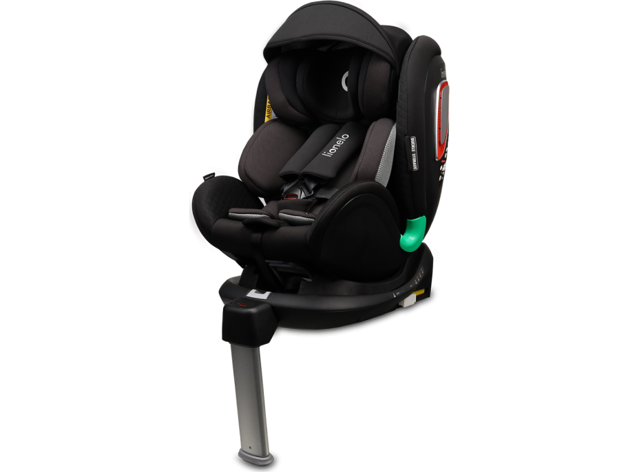 LIONELO Autosedačka Antoon Plus Isofix 0-18 kg Black Onyx