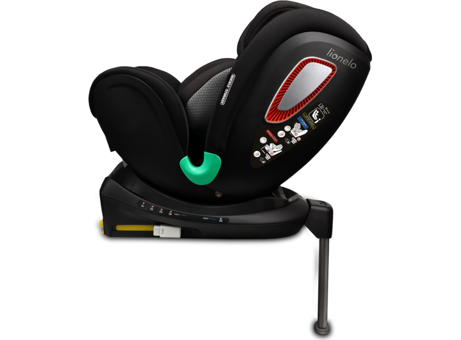 LIONELO Autosedačka Antoon Plus Isofix 0-18 kg Black Onyx