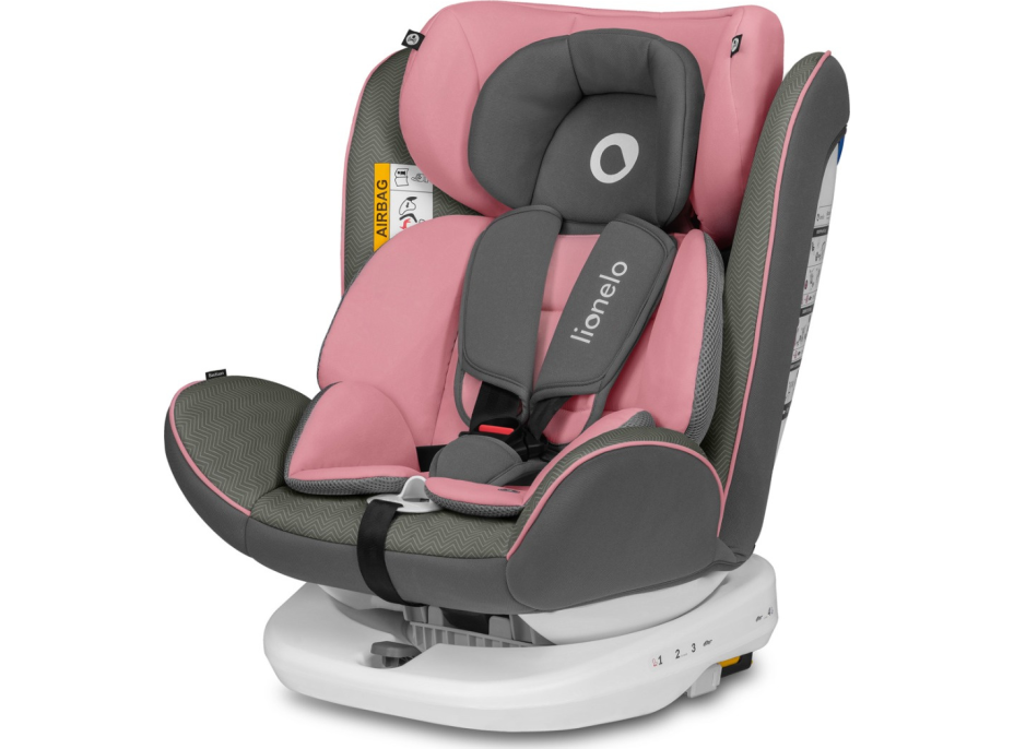 LIONELO Autosedačka Bastiaan Isofix 0-36 kg Pink Baby