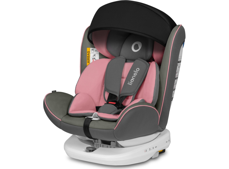 LIONELO Autosedačka Bastiaan Isofix 0-36 kg Pink Baby