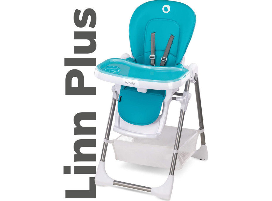 LIONELO Jedálenská stolička Linn Plus Turquoise