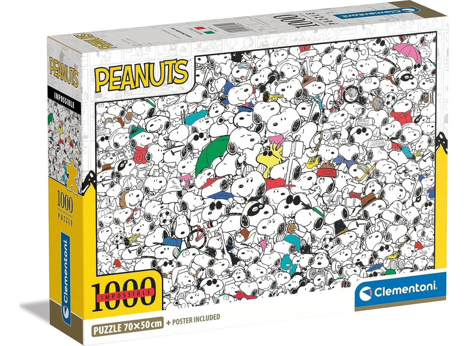 CLEMENTONI Puzzle Impossible Peanuts 1000 dielikov