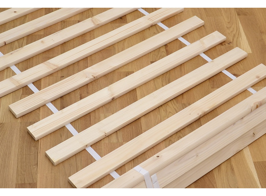 Detská poschodová posteľ z masívu borovice GASPAR so šuplíkmi a regálom - 200x90 cm - biela/antracit