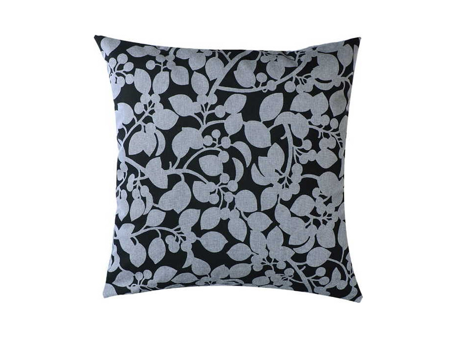 Obliečka na vankúš FOLIUM Kvety 40x40 cm - šedá