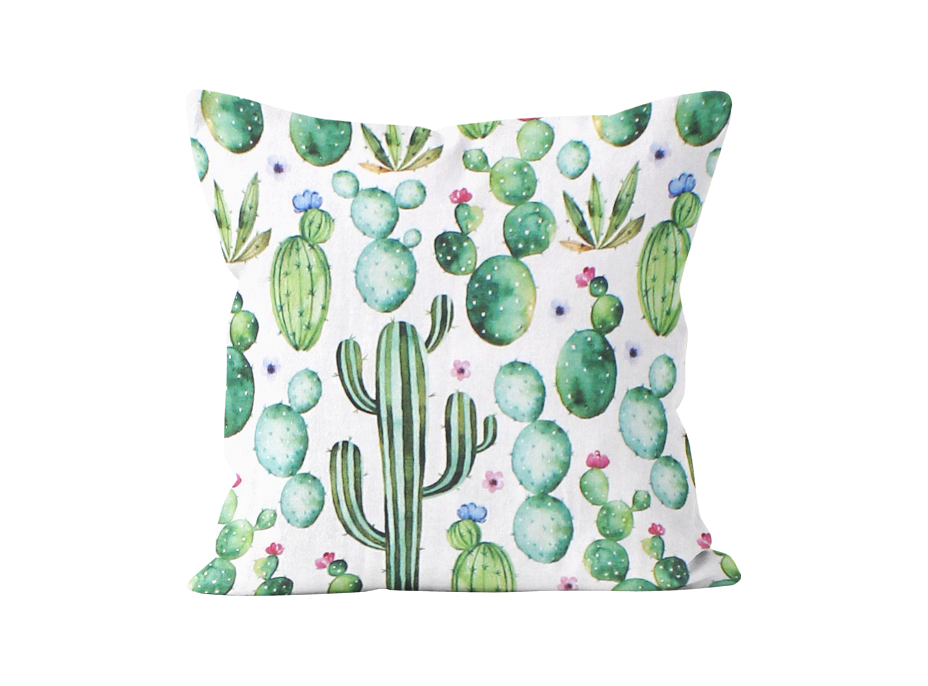Obliečka na vankúš JESS 45x45 cm - Kaktusy
