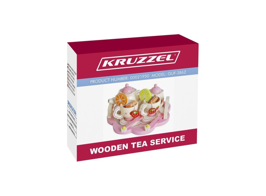 Drevený čajový servis Kruzzel 21950