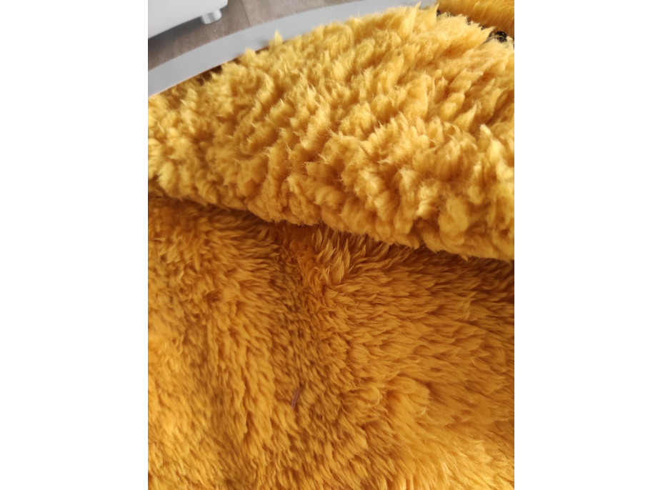 Deka TEDDY FLEECE s baránkom 150x200 cm - žltá