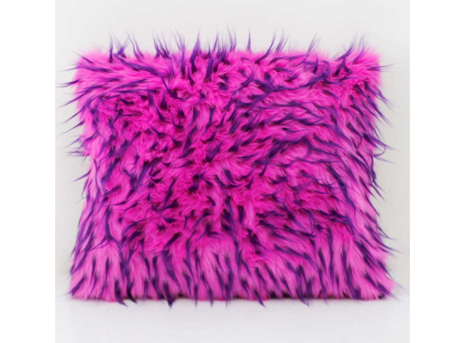 Obliečka na vankúš FLUFFY 40x50 cm - ružová/fialová