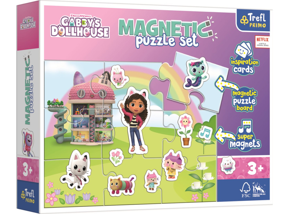 TREFL Magnetická puzzle sada Gábinin kúzelný domček