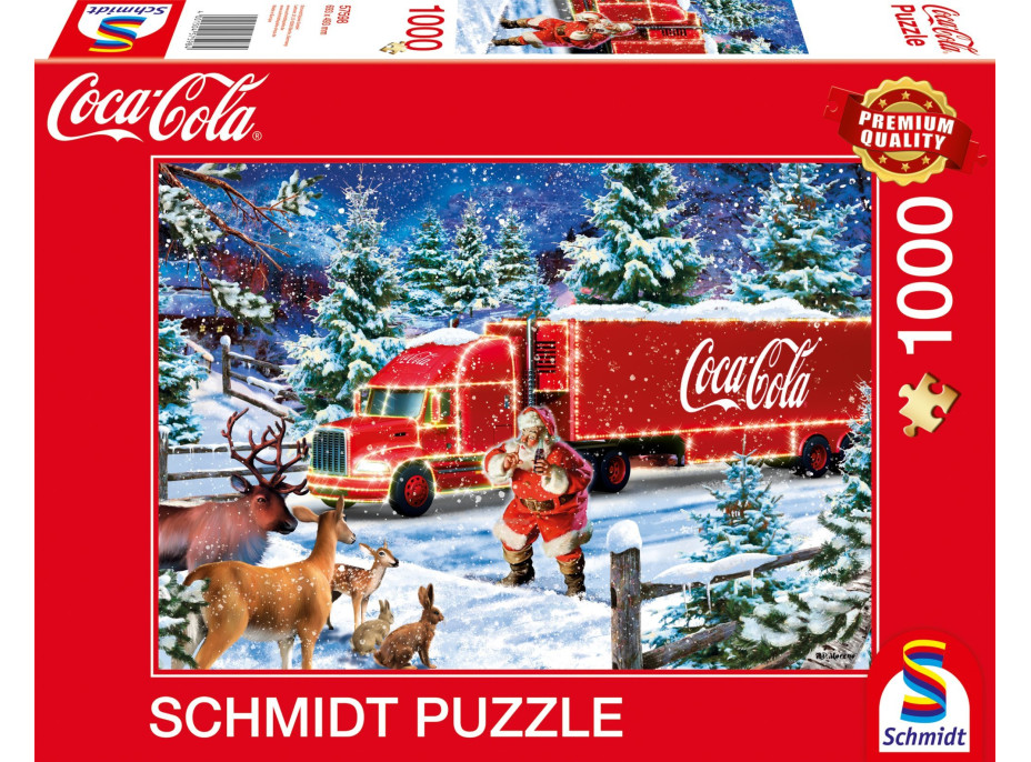 SCHMIDT Puzzle Coca cola: Vianočný kamión 1000 dielikov