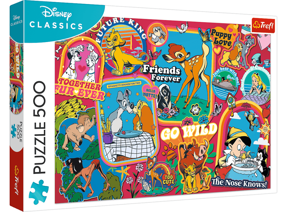 TREFL Puzzle Disney v priebehu rokov 500 dielikov