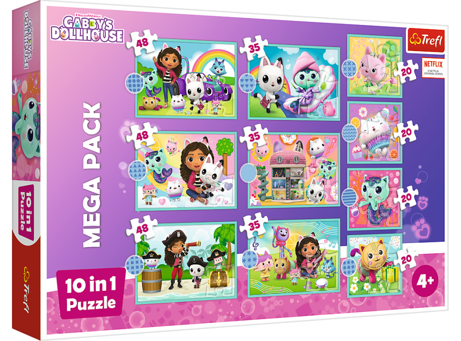 TREFL Puzzle Gábinin kúzelný domček MEGA PACK 10v1