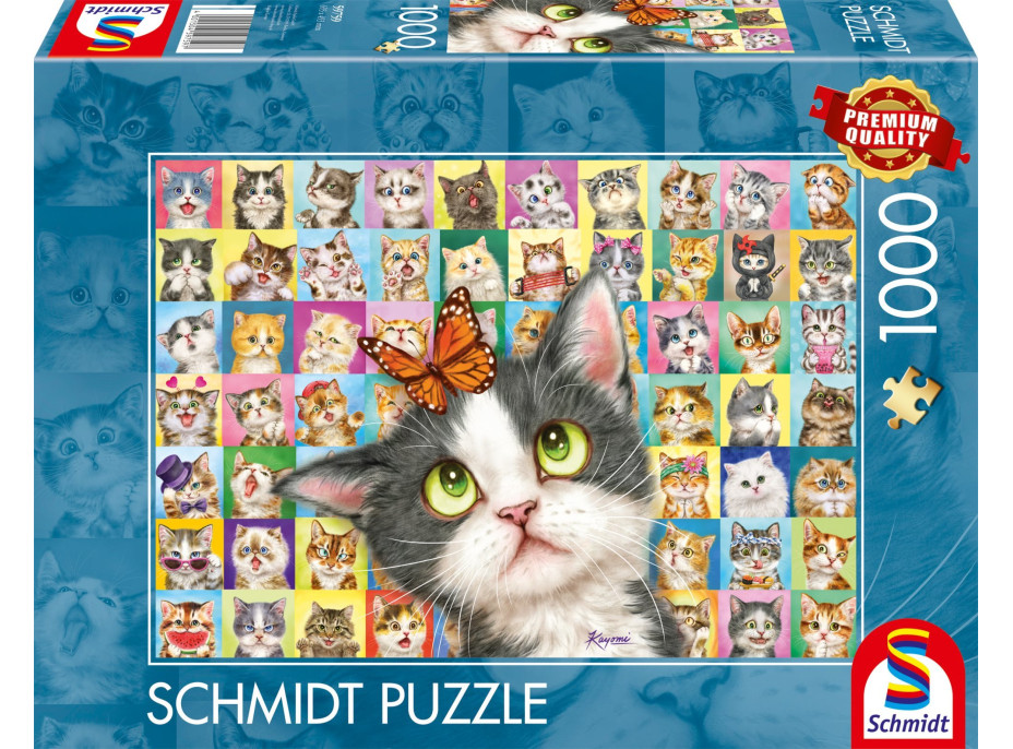 SCHMIDT Puzzle Mačacie výrazy 1000 dielikov