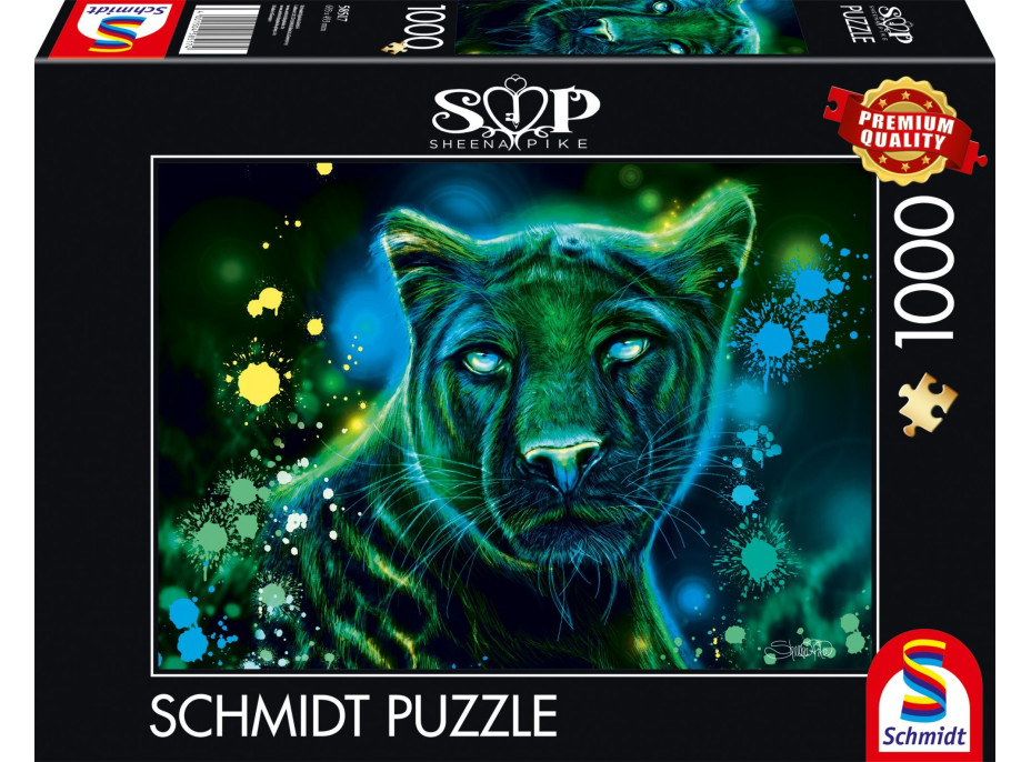 SCHMIDT Puzzle Neon: Panter 1000 dielikov