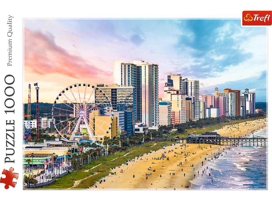 TREFL Puzzle Pláž Myrtle, Južná Karolína, USA 1000 dielikov
