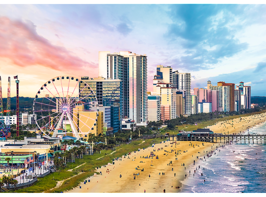 TREFL Puzzle Pláž Myrtle, Južná Karolína, USA 1000 dielikov