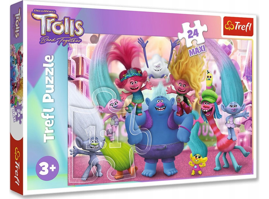 TREFL Puzzle Trollovia 3: Vo svete Trollovia MAXI 24 dielikov