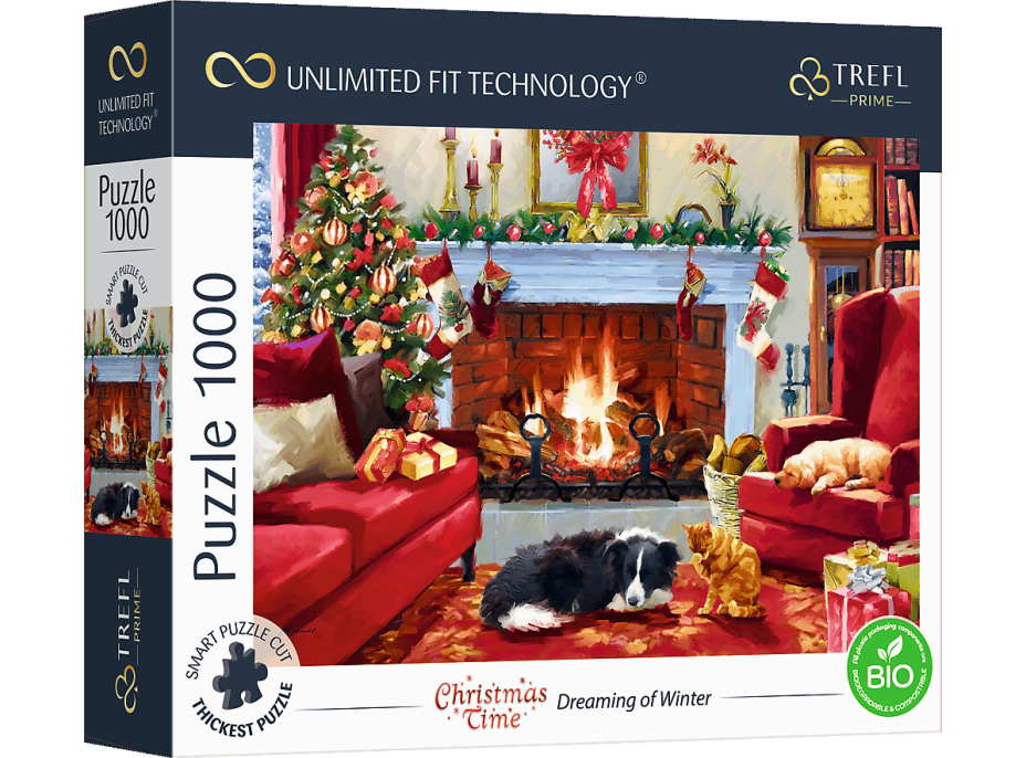 TREFL Puzzle UFT Christmas Time: Snívanie o zime 1000 dielikov