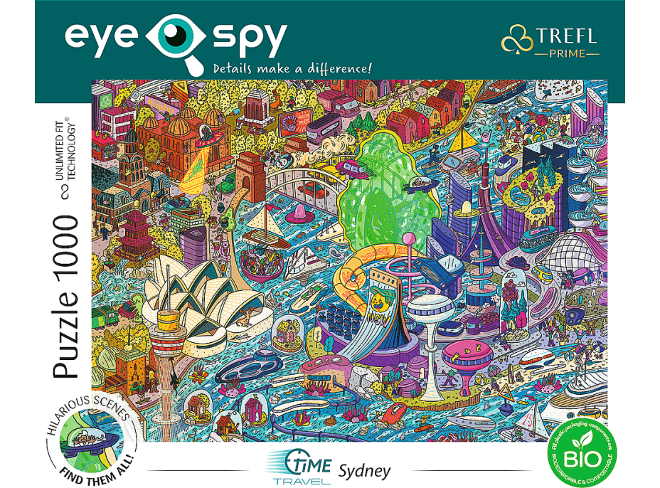 TREFL Puzzle UFT Eye-Spy Time Travel: Sydney 1000 dielikov