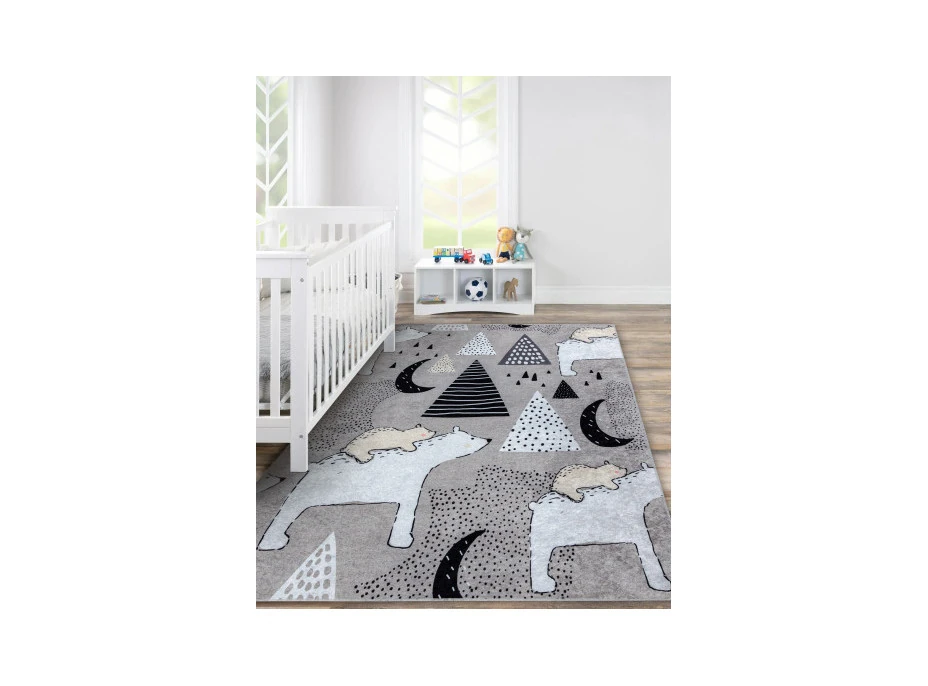 Detský kusový koberec Junior 51974.802 Bears grey