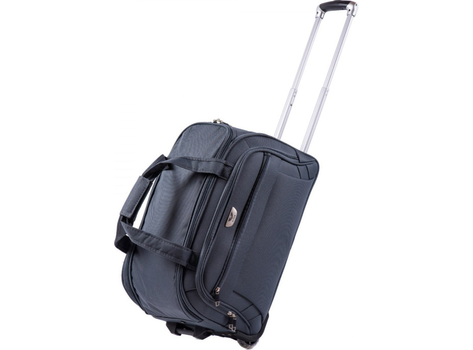 Moderná cestovná taška CAPACITY - veľ. S - šedý
