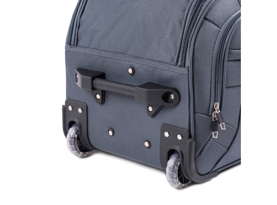 Moderná cestovná taška CAPACITY - veľ. S - šedý