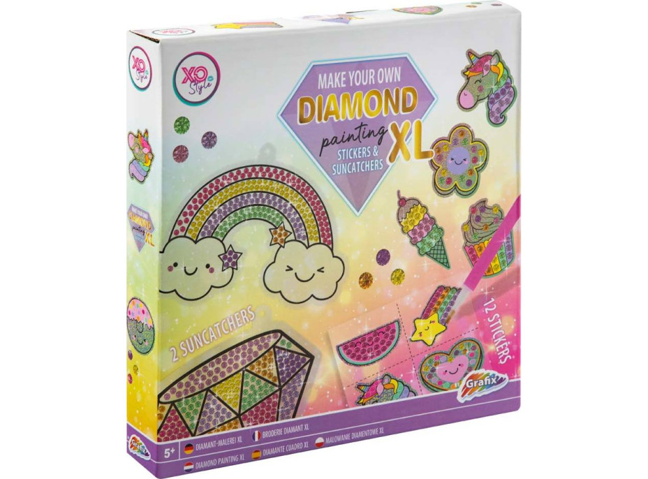 Diamantový SET - samol., lapač slnka - Dúha