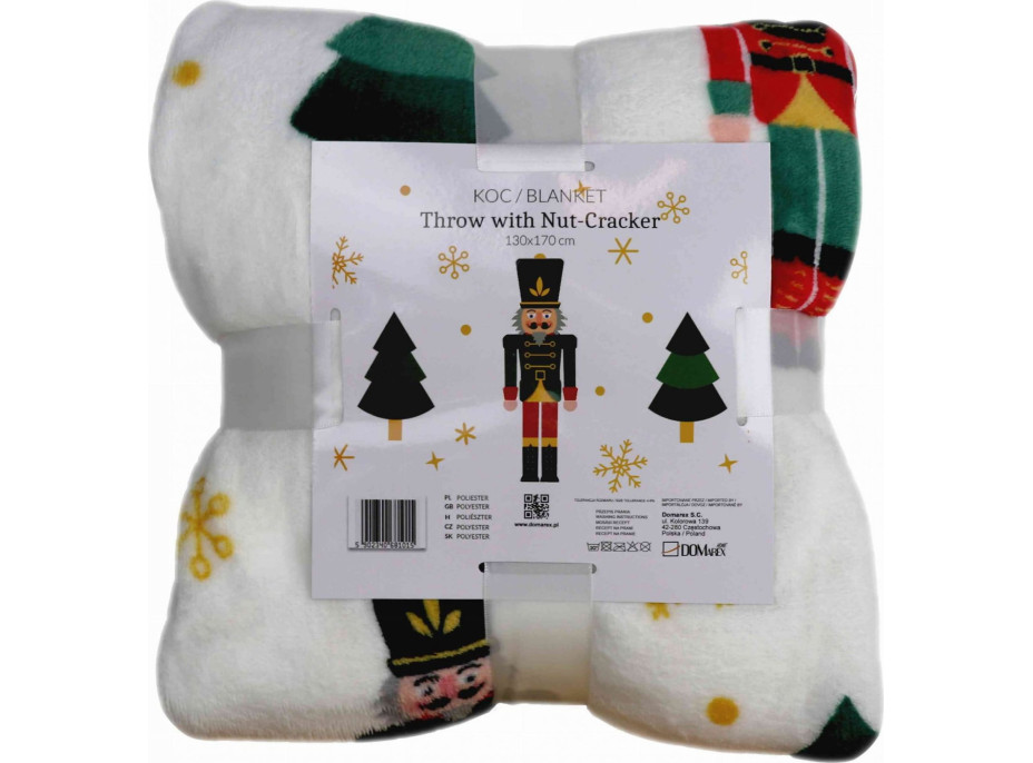 Deka prehoz Luskáčik 130x170 cm - ecru/krémová