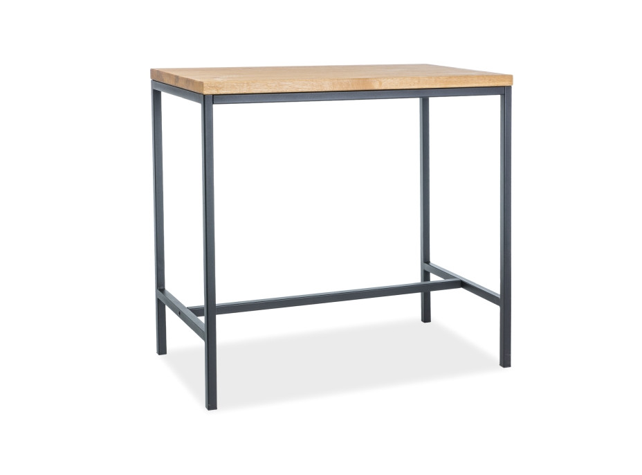 Barový stôl METRO - masív/čierny