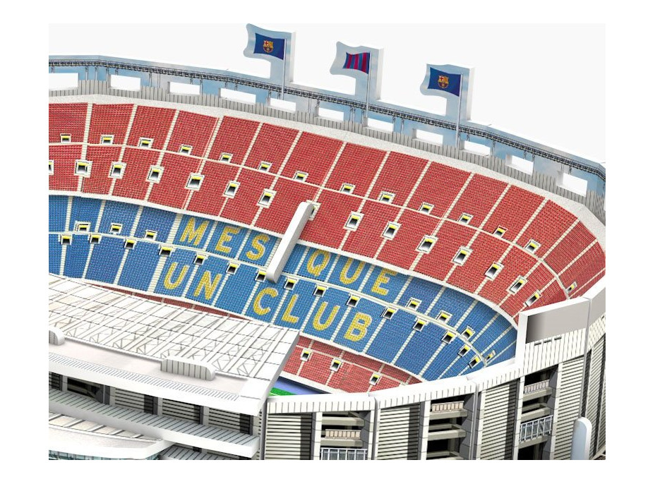 NANOSTAD 3D puzzle Štadión Camp Nou - FC Barcelona MINI 24 dielikov