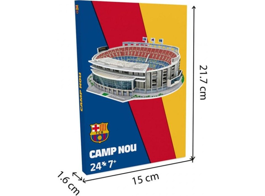 NANOSTAD 3D puzzle Štadión Camp Nou - FC Barcelona MINI 24 dielikov