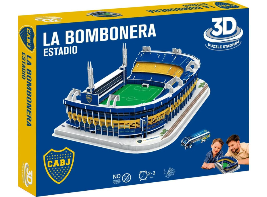 3D PUZZLE ŠTÁDIUM 3D puzzle Štadión La Bombonera Boca Juniors