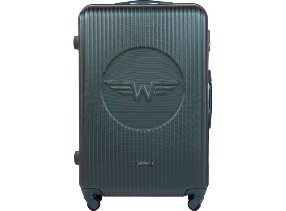 Moderný cestovný kufor WILL - vel. L - tmavo zelený