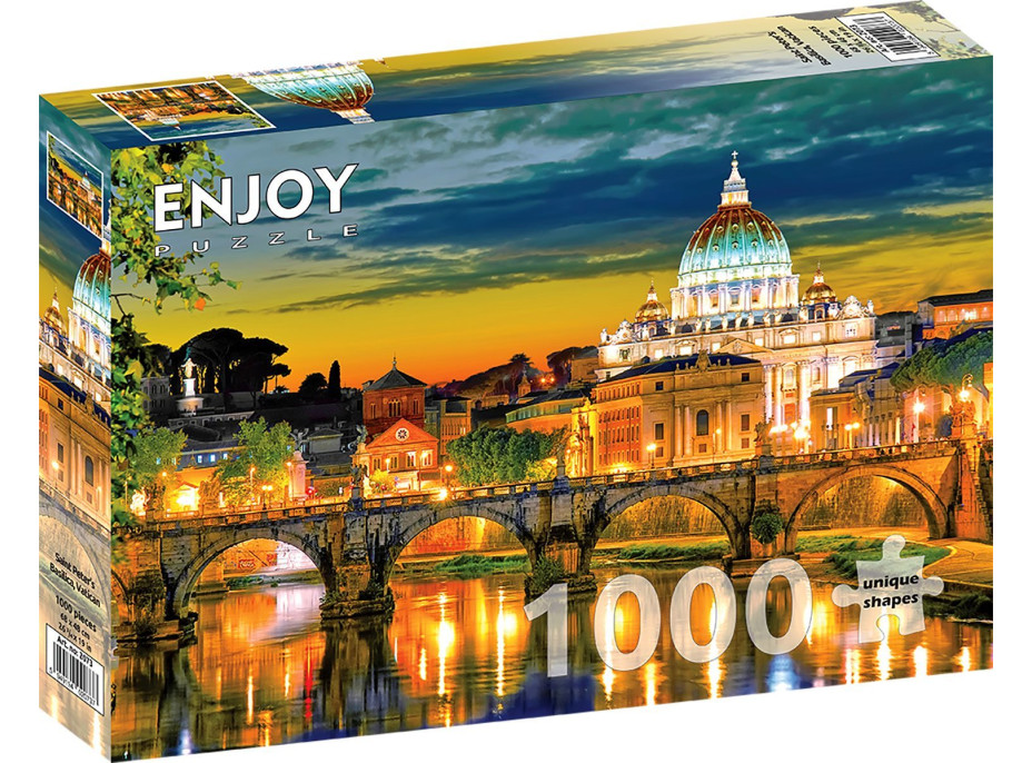 ENJOY Puzzle Bazilika svätého Petra, Vatikán 1000 dielikov