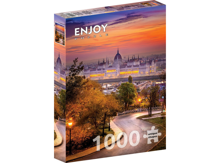 ENJOY Puzzle Budínska štvrť a maďarský parlament 1000 dielikov