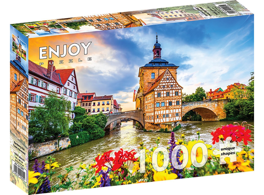 ENJOY Puzzle Staré mesto Bamberg, Nemecko 1000 dielikov