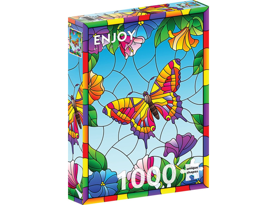 ENJOY Puzzle Krištáľový motýľ 1000 dielikov
