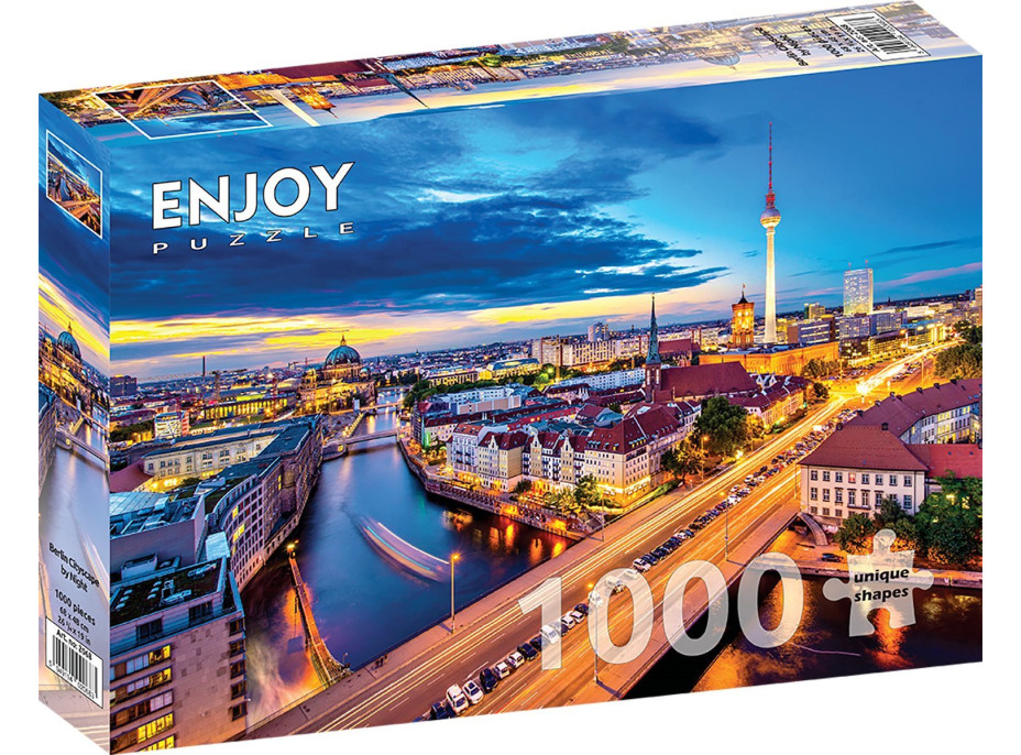 ENJOY Puzzle Nočný Berlín 1000 dielikov