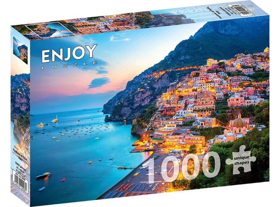 ENJOY Puzzle Positano za súmraku, Taliansko 1000 dielikov